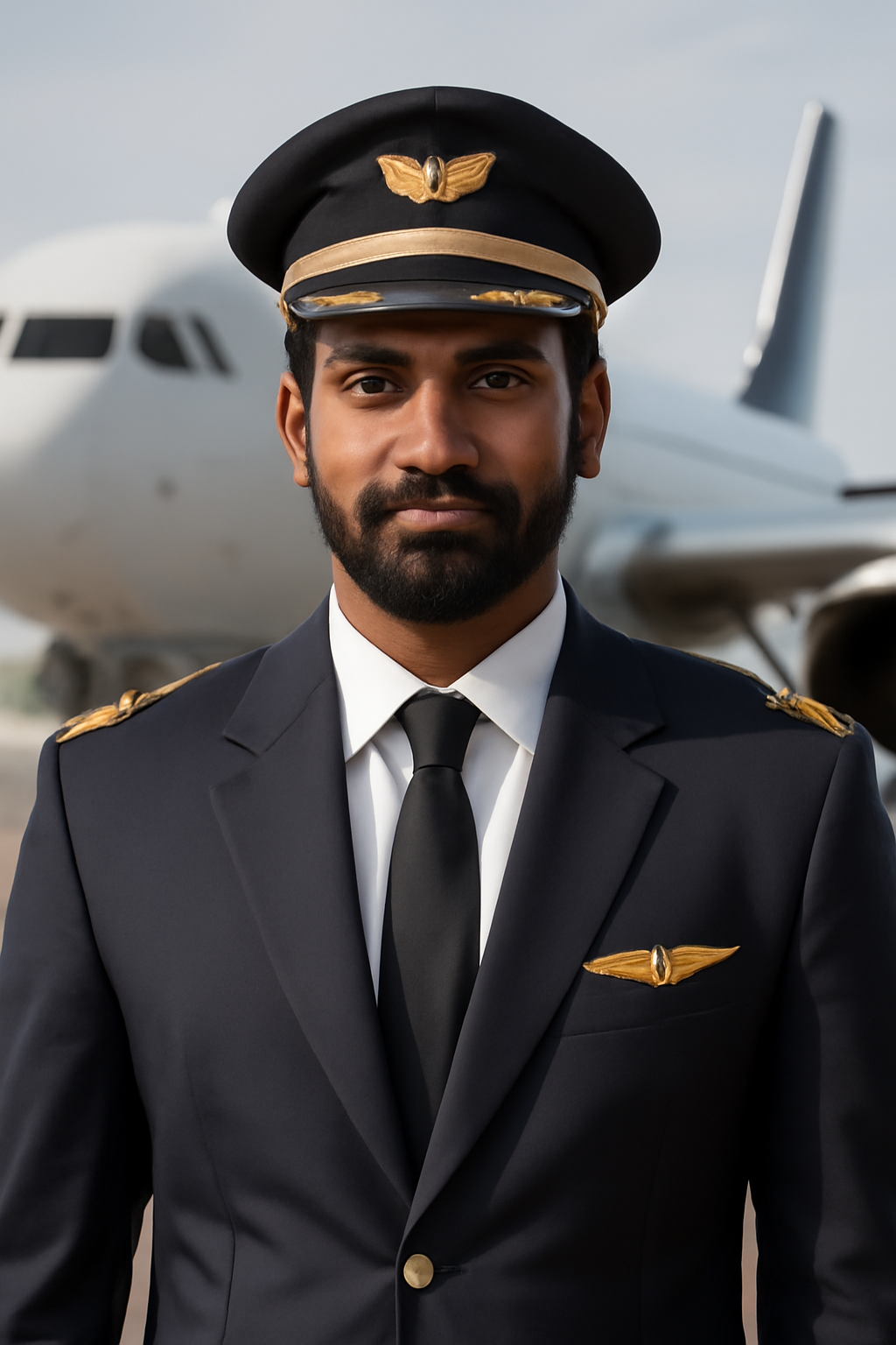 Airline pilot uniform