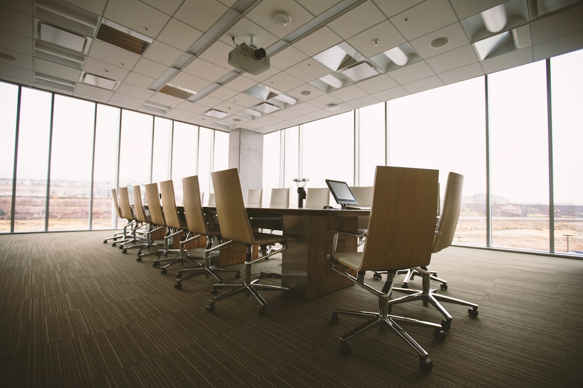 Corporate meeting room in a commercial building