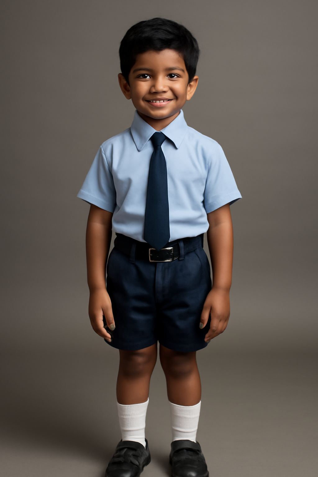 School shirt and tie